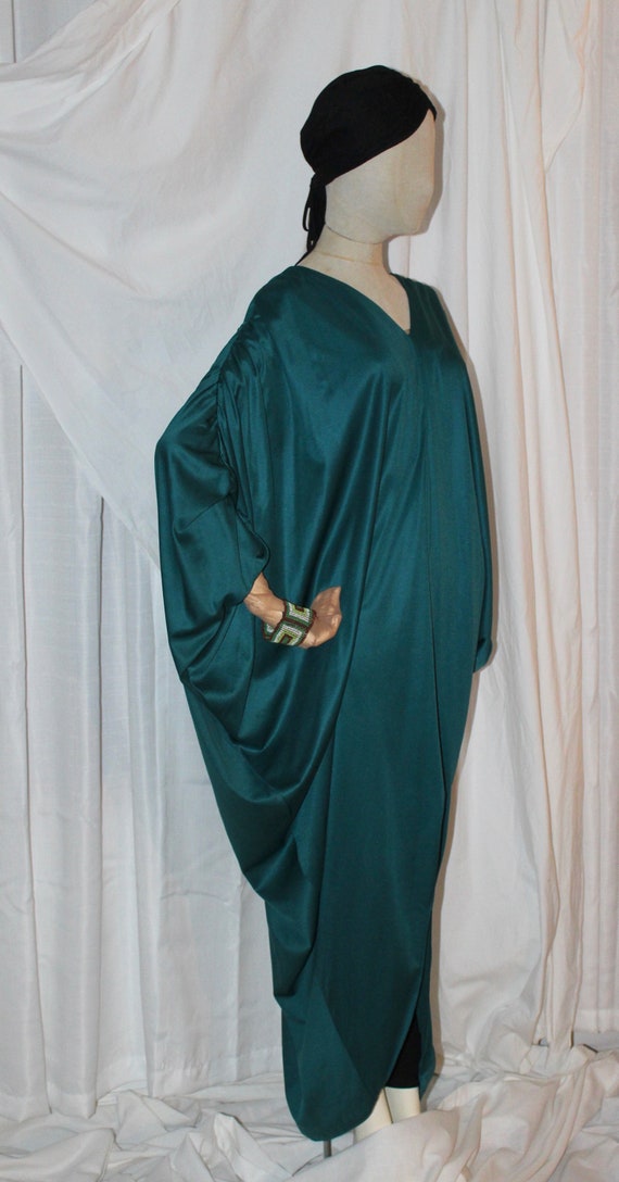 Vintage 70s 80s Miss Elaine cocoon caftan gown ba… - image 1