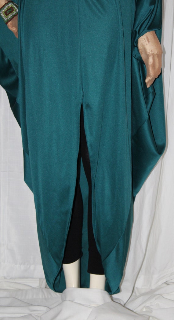 Vintage 70s 80s Miss Elaine cocoon caftan gown ba… - image 8