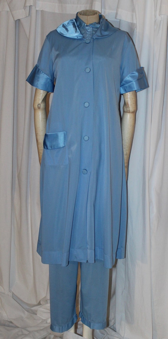 Vintage 50s 60s pajama set and robe, Mother's Day 