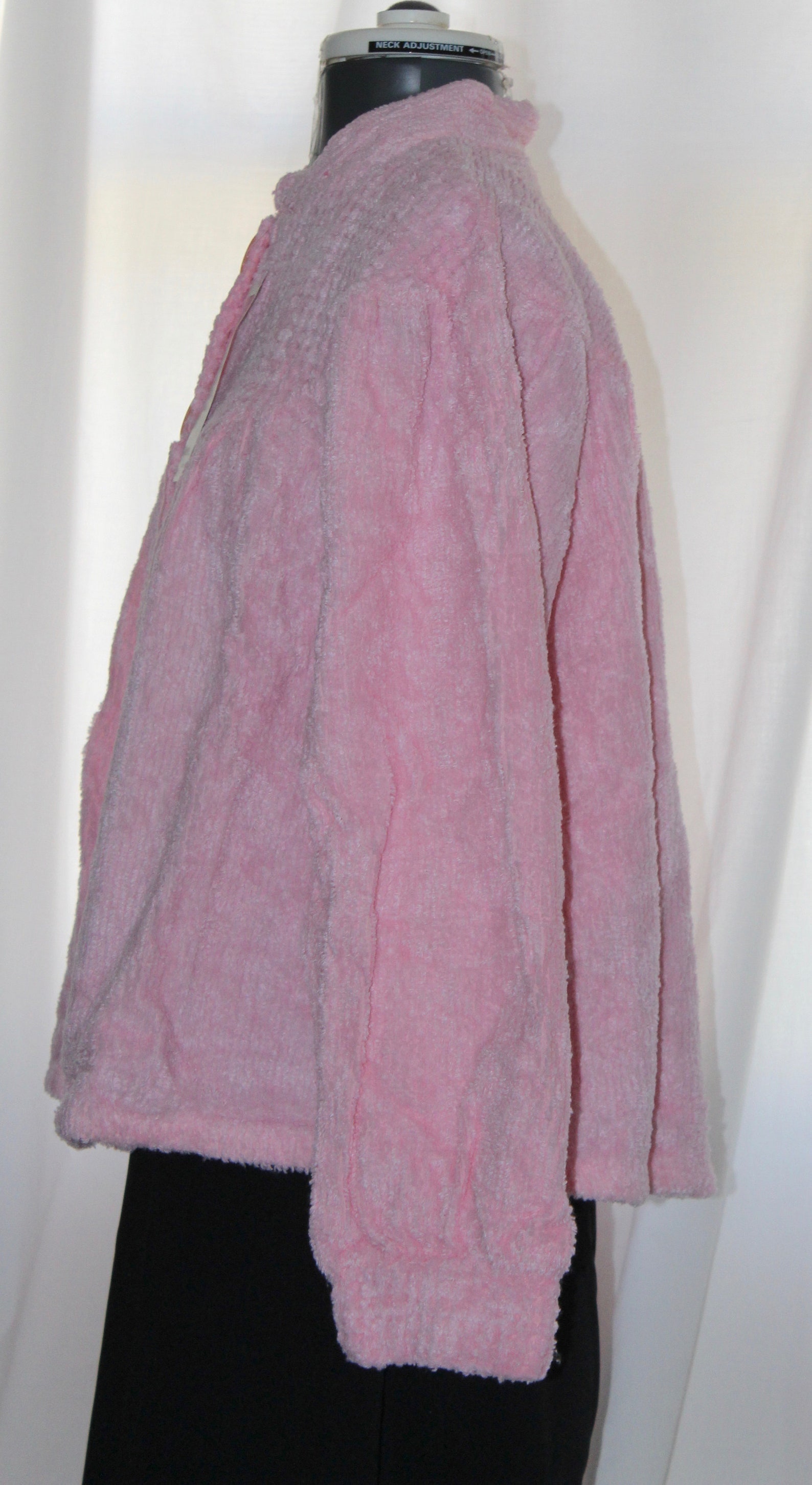 Vintage pink chenille bed jacket Valentine gift beach lounge Etsy