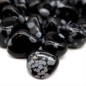 Snowflake Obsidian Tumbled Stone