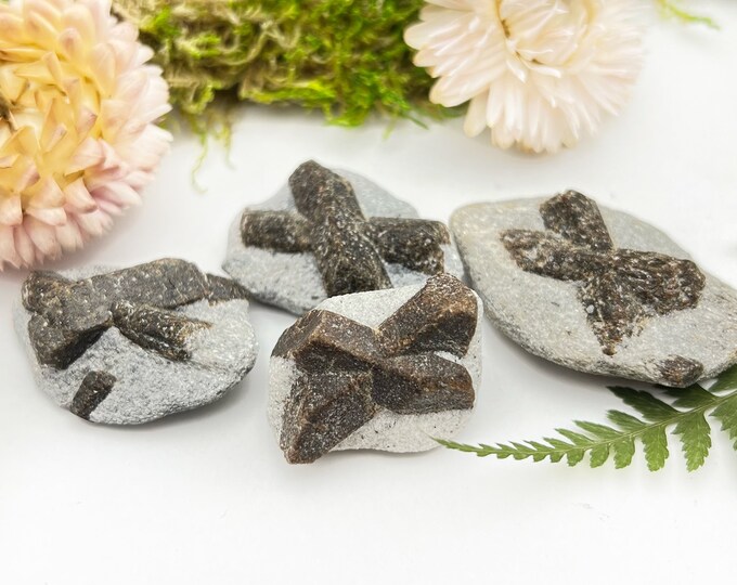 Cross Rocks Staraulite Staurolite (fairy Cross Stones) - Etsy