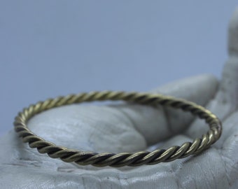 Brass braided bracelet. Braided brass bracelet.