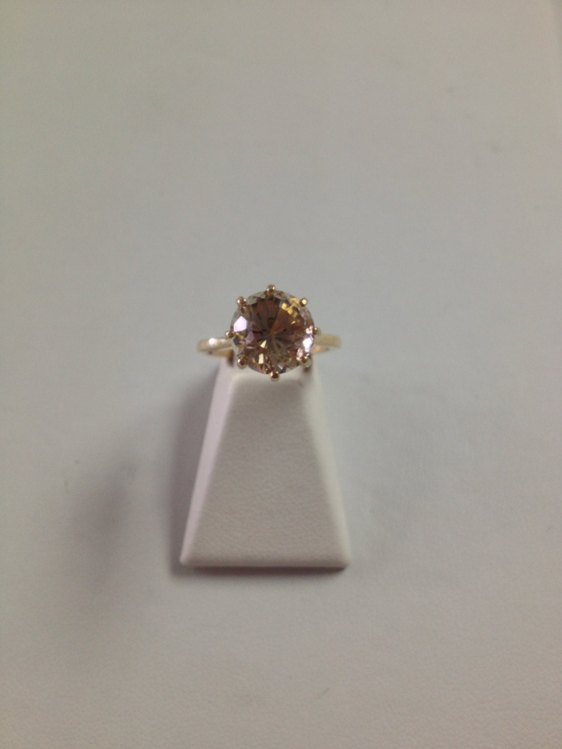 Antique 14K Yellow Gold Smoky Quartz Ring - Etsy