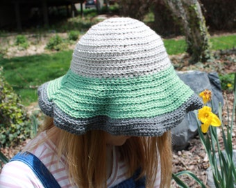 Color Block Bucket Hat Crochet Pattern,  Easy Crochet Pattern, Adult Crochet Hat Pattern, Summer Crochet Pattern, Children's Crochet Hat