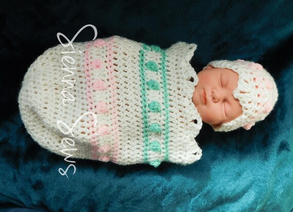 Easter Egg Baby Cocoon And Hat Crochet Pattern Crochet Etsy