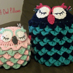 Owl Pillow Crochet Pattern, Owl Pillow, Owl Pillow Pattern, Owl Crochet Pattern, Owl Throw Pillow, Decorative Crochet Pillow, Bird Pillow