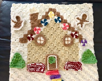 Gingerbread House Christmas Advent Calendar C2C Crochet Pattern, C2C Crochet Pattern, Christmas Advent Calendar, Christmas Crochet Pattern