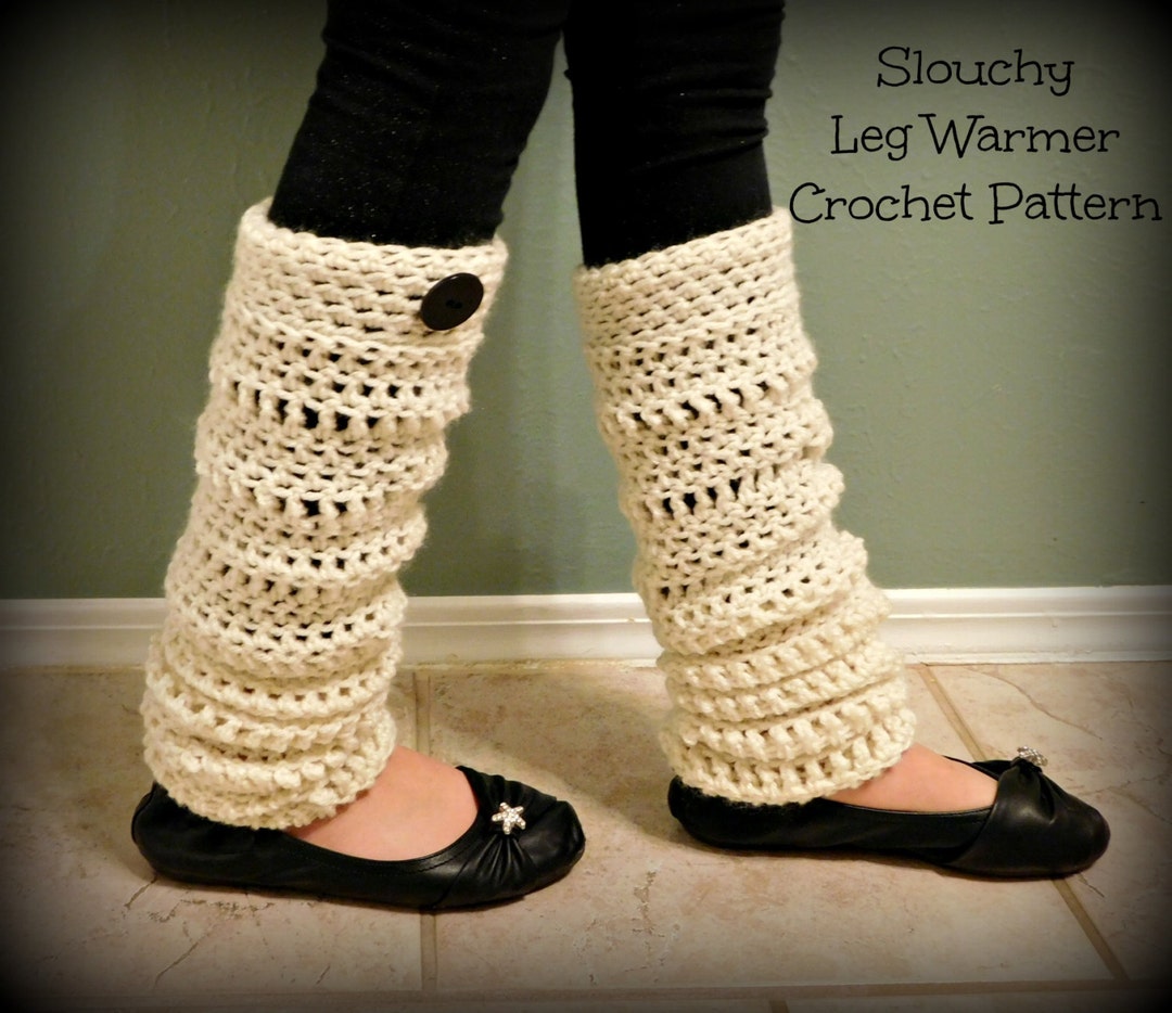 Slouchy Leg Warmer Crochet Pattern, Leg Warmer Crochet Pattern, Baby