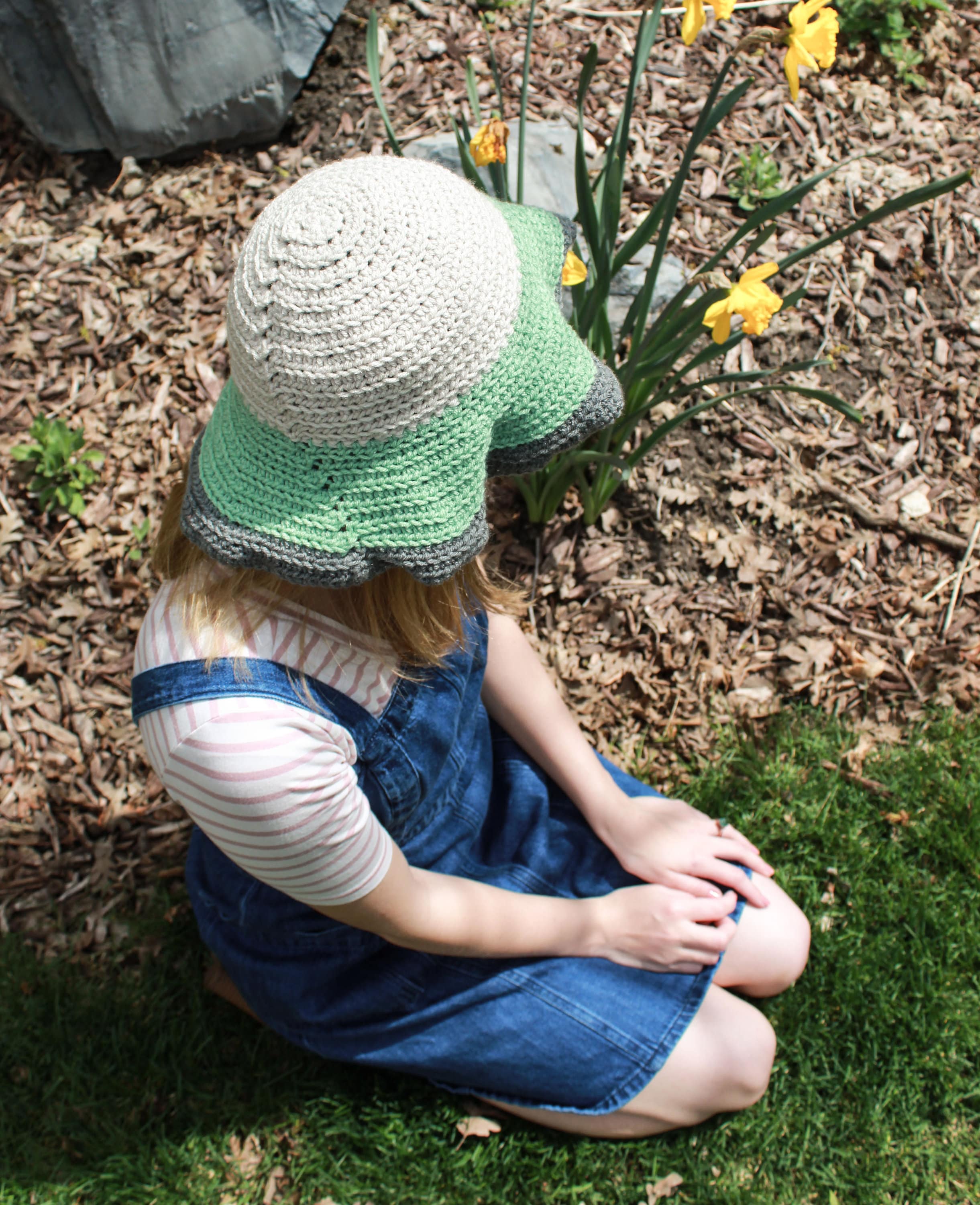 Color Block Bucket Hat Crochet Pattern, Easy Crochet Pattern