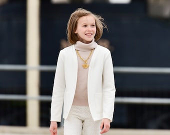 Riviera Knit Cardigan Pattern: Girls' Sweater, Tween & Toddler (PDF)