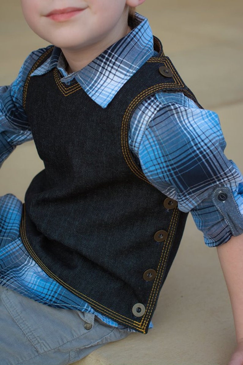 Hastings Vest PDF, vest pattern, sewing for boys, fall patterns, boy pdf, easy pattern, easter vest pdf, boy pattern, outerwear pdf, image 2