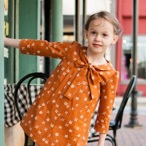 Girl Dress, tween, fall dress, girl clothing, vintage style, cotton dress, children clothing, tween dress, wedding dress image 3