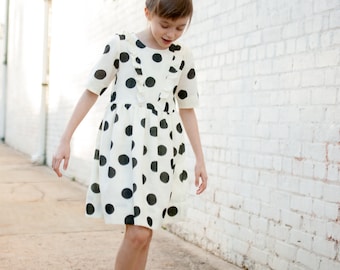 Marlow Dress PDF, Girl's Vintage Sewing Pattern (Sizes 12-18mo to 10 Years)