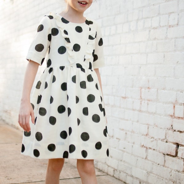 Marlow Dress PDF Sewing Pattern: Vintage Style Girl's Dress (Digital Download)