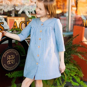 Agatha Top and Dress, girls pdf pattern, dress pattern, sewing patterns, girl sewing pattern, blouse pdf, top pdf pattern, JillyAtlanta image 8