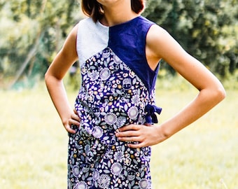 Duchess Dress PDF Sewing Pattern: Girls A-Line Sleeveless Design (Digital Download)
