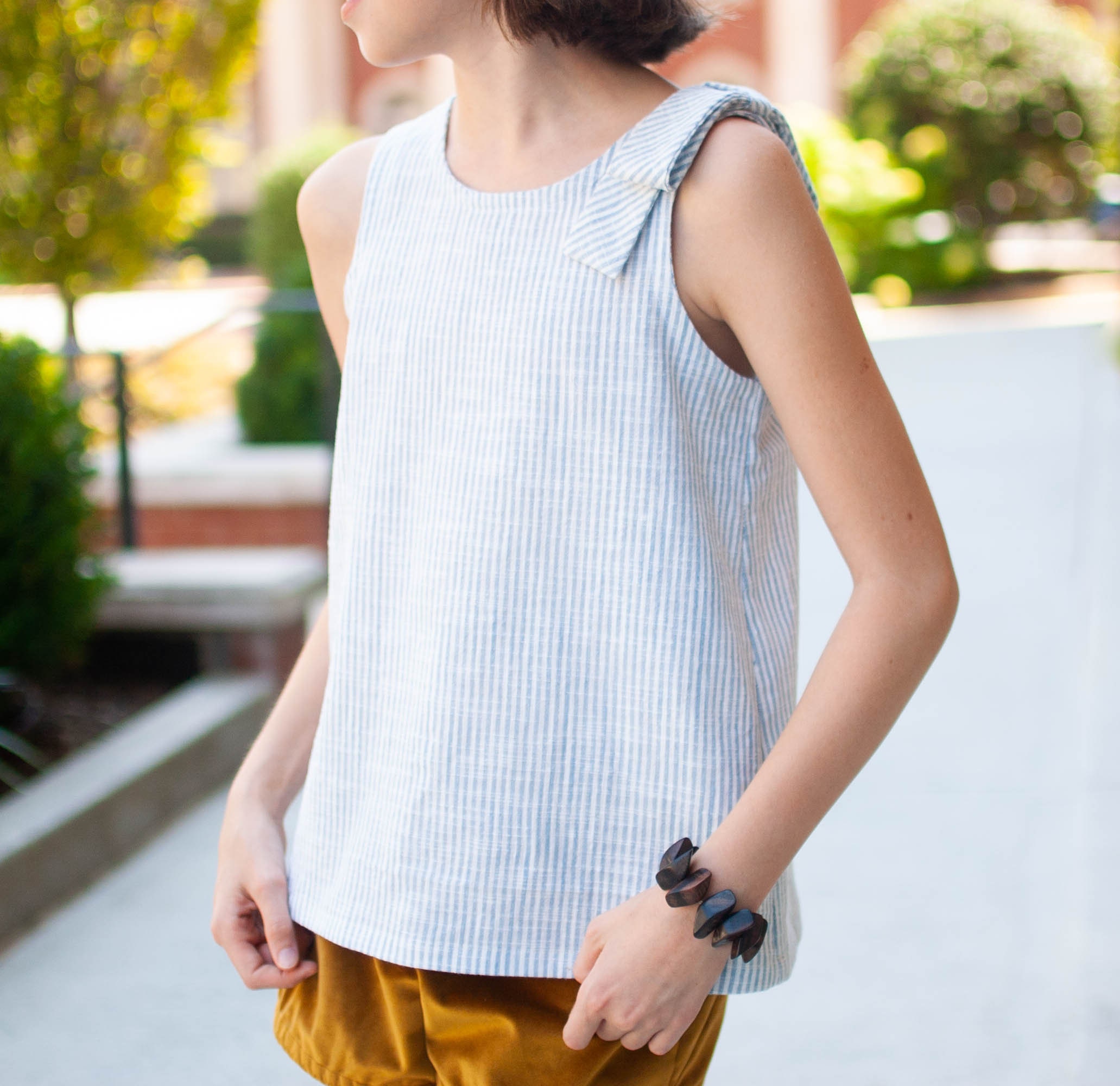 Camiseta sin mangas de nina camisa de verano nina sin mangas ropa de preadolescente parte superior a rayas ropa de nina camiseta para ninos pequenos jillyatlanta Etsy Espana
