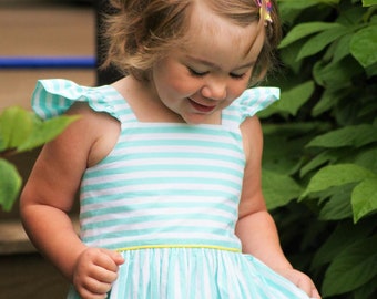 Rosie Cotton PDF, girl dress pdf, sundress pattern, girl pattern, flutter sleeve pdf, girl pdf, dress pattern, sewing pattern, girl dress