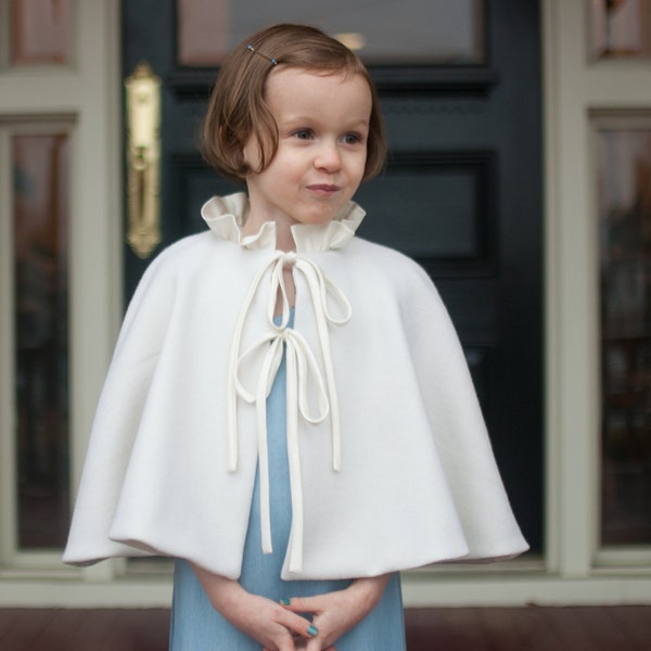 Constance Cape PDF, girl cape pattern, winter coat pdf, cape pdf, girl pattern, sewing pdf, girl coat pattern,wedding cape pdf,cape pattern