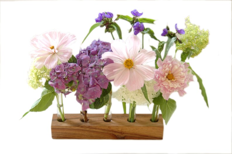 petite vase fleur pour fleurs sèches, barre en bois pour graminées image 4