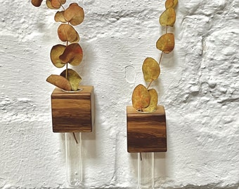 kleine Wandvase für frische oder Trockenblumen, Vermehrungsstation für die Wand, Geschenk für Pflanzenliebhaber, Wanddeko