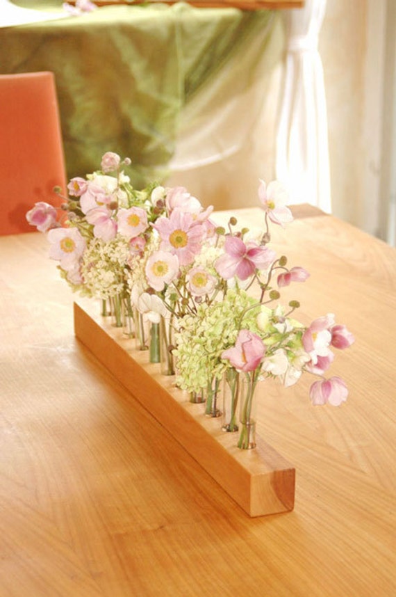 Vase en Bois et Éprouvoles, Vase Pour La Fête de Mariage, Prairie Fleurie, L'original