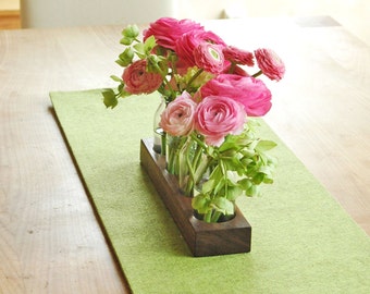 Vase à fleurs de noyer, décoration de mariage