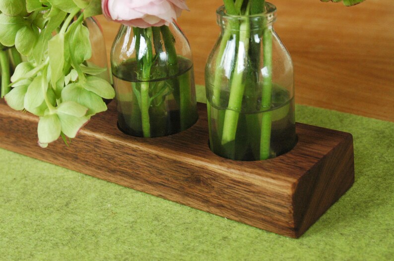 wood vase romatic, wedding decor image 2