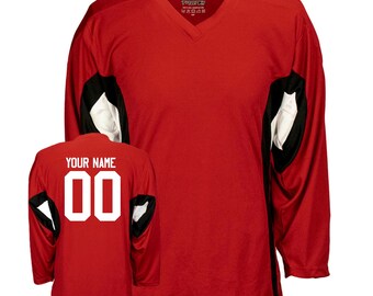 Custom Name Team Logo Number Cream Purple-Black Hockey Jersey, Customized Personalized Team Name Number V-Neck Sports Hockey Jersey for Men Women Youth : Clothing, Shoes & Jewelry