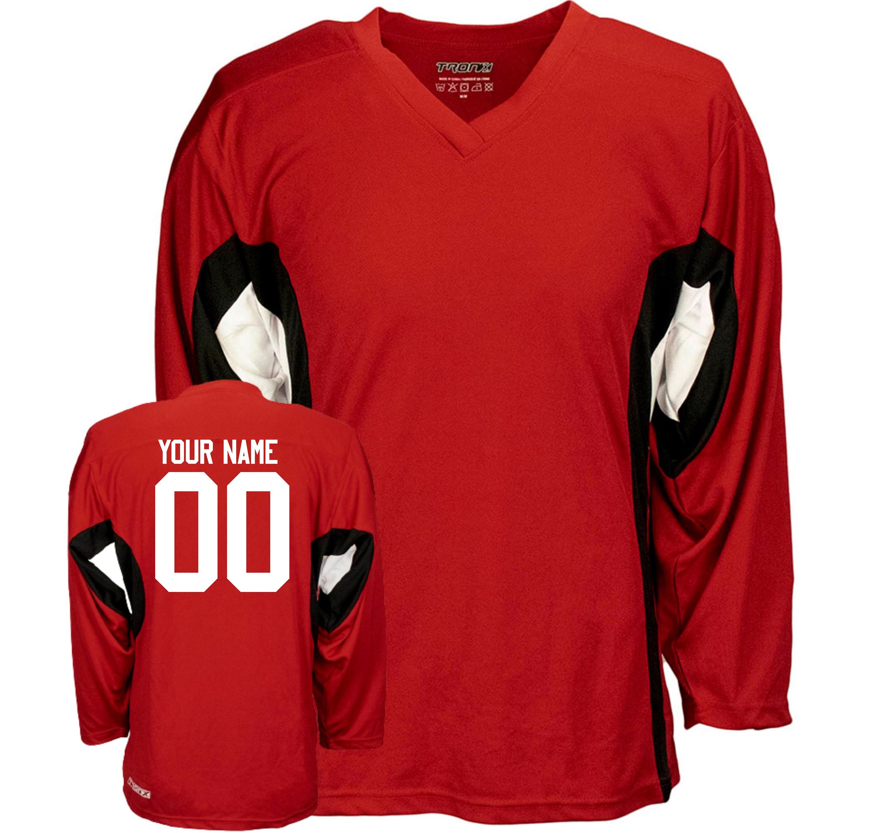 IIHF Team Canada Customized Number Kit for 2018 Black Olympic Hockey Jersey  – Customize Sports