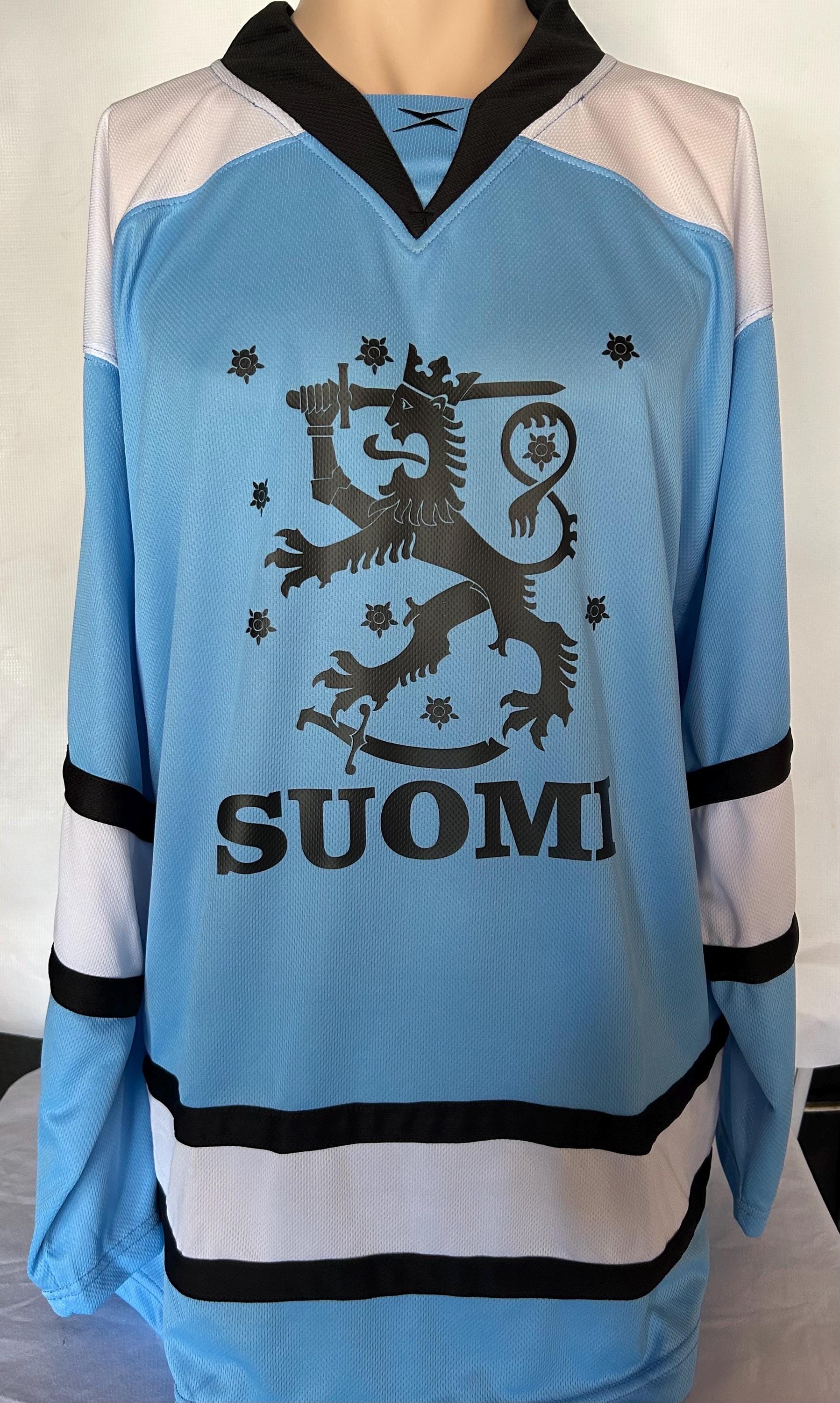 Customized Finland Ice Hockey Jersey Name and Number on the Back Etsy