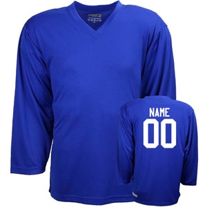Customized Royal Blue Hockey Jersey with Name & Number on back Adult and Children sizes