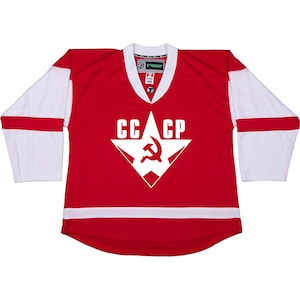 Customized CCCP Russia Vintage Hockey Jersey with Name and Number