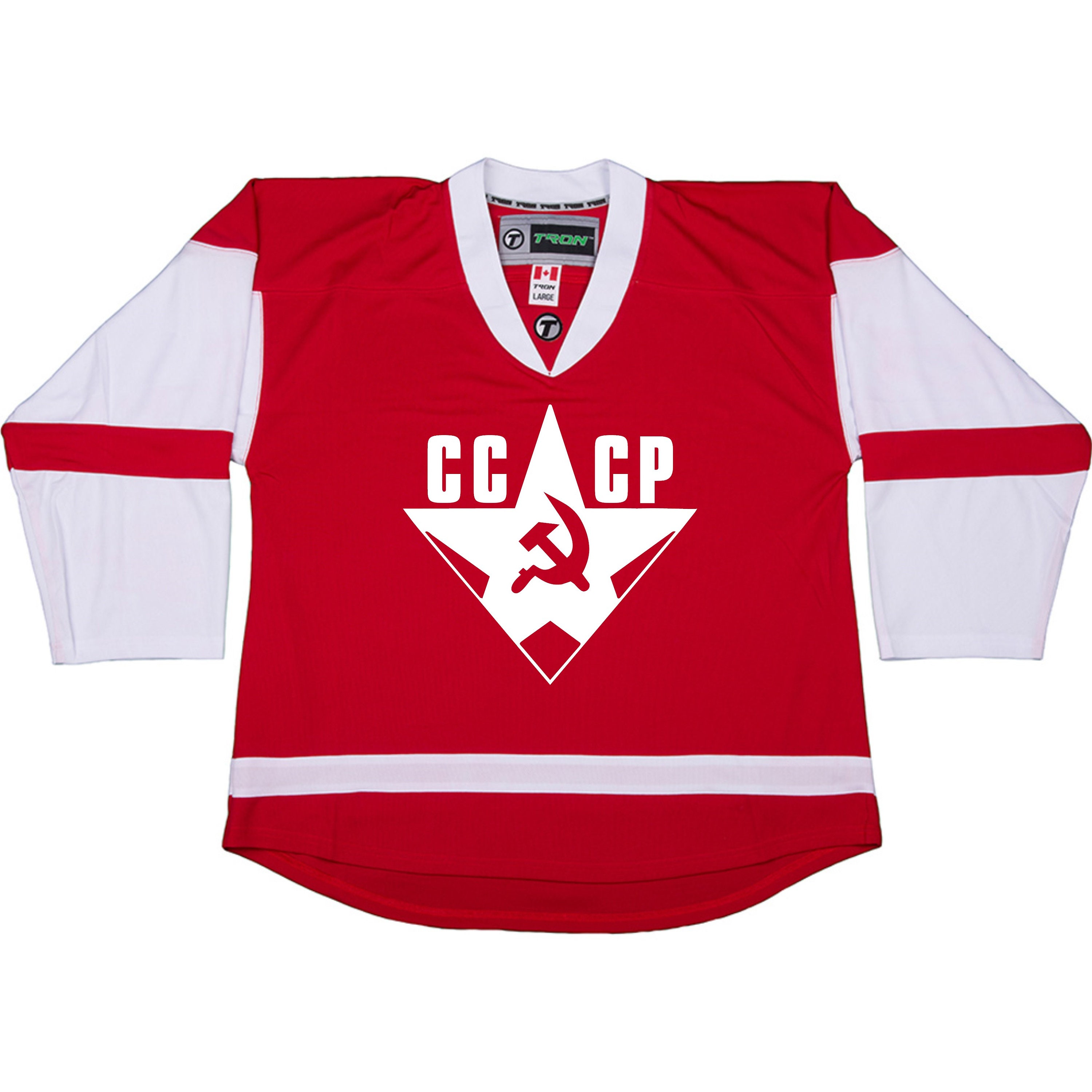 VTG Tackla CCCP Russia Pavel Bure #90 Hockey Jersey L Red Soviet Union  *Altered