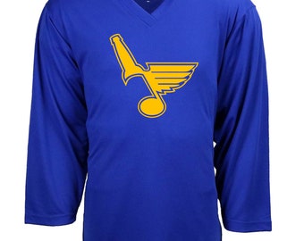 Personalisiertes Beer League Hockey Jersey St. Louis mit Name und Nummer auf der Rückseite
