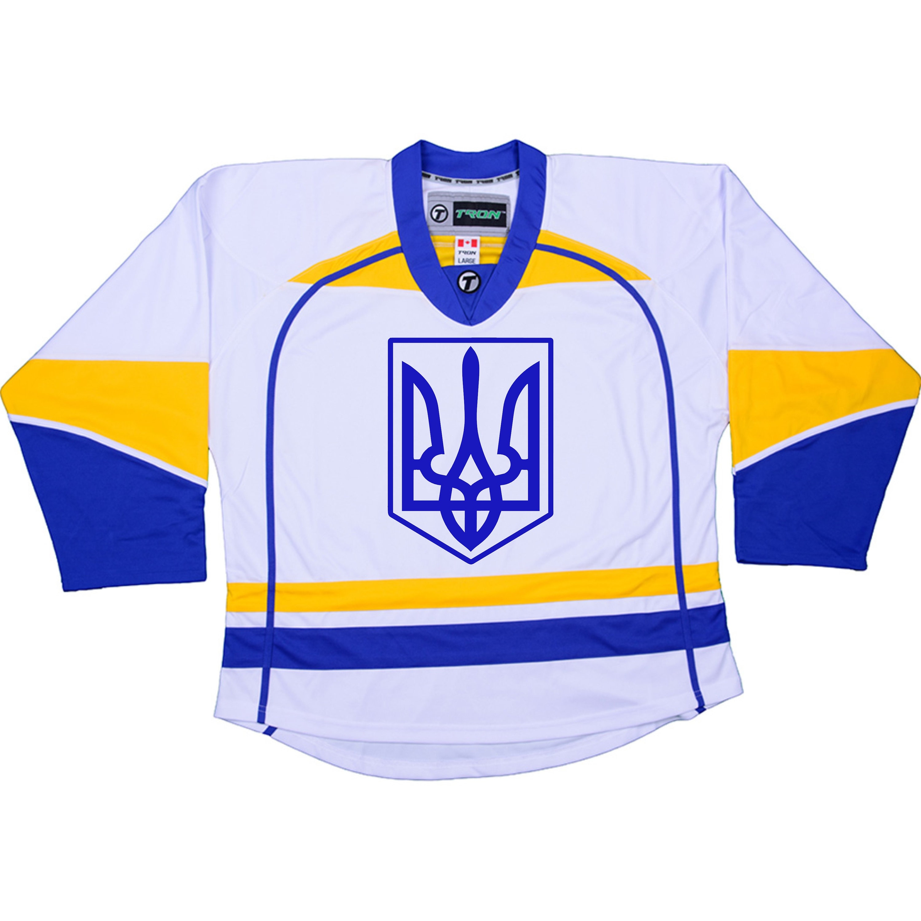 Custom Hockey Jerseys with Purple and White Ale Stars Logo Adult XL / (Number on Back and Sleeves) / White