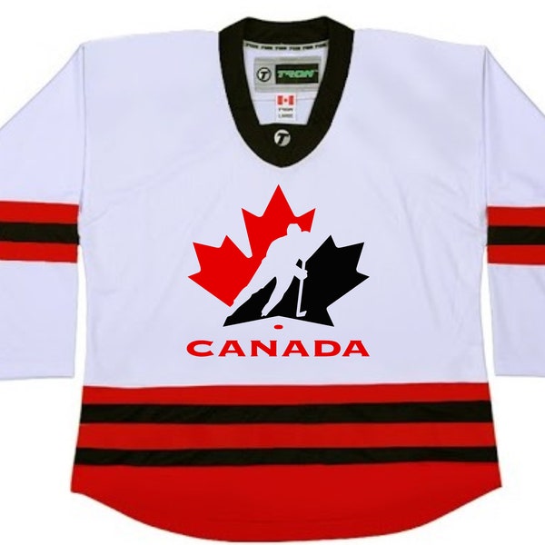 Customized CANADA Hockey Graphic on Hockey Jersey customized Name & Number (also kids sizes)