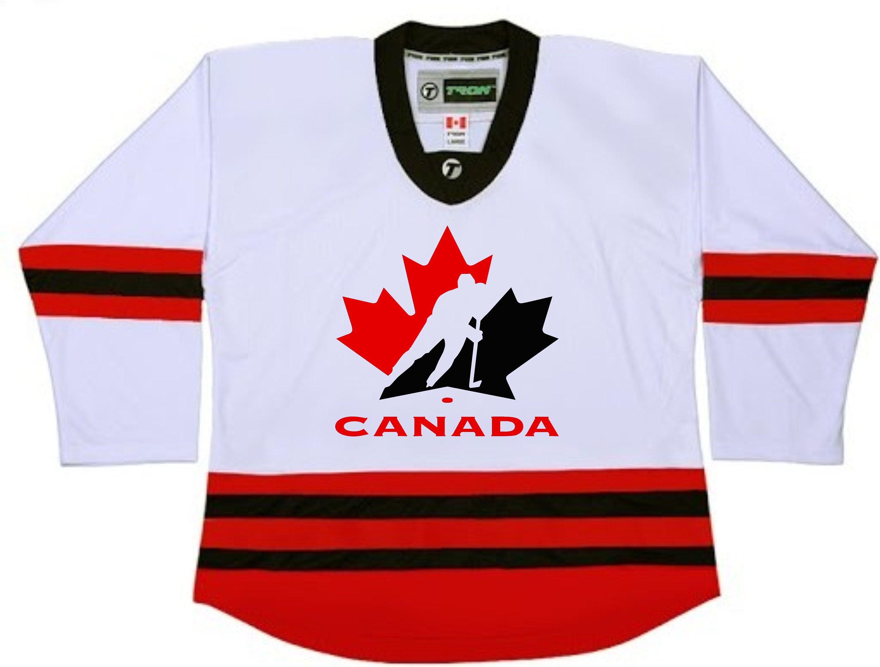 Customized CANADA Hockey Graphic on Hockey Jersey Customized