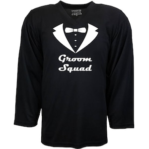 Groom Squad Ice Hockey Jersey for your Bachelor Party