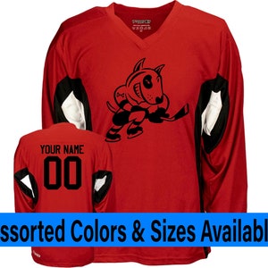 Customized Skating Dog Ice Hockey Jersey Customized with your Name and Number