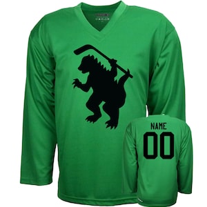 Customizable Monster Lizard King Ice Hockey Jersey with Name and Number on the back