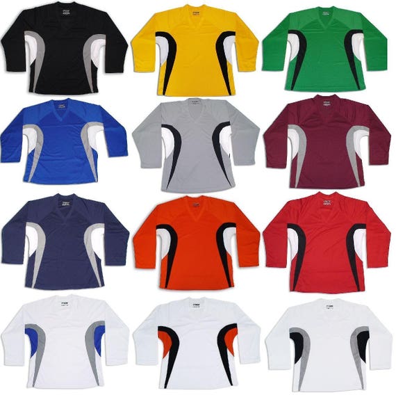 Cheap Custom White Orange-Black Hockey Jersey Free Shipping