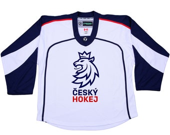 Maillot de hockey de la République tchèque personnalisé avec votre nom et votre numéro au dos