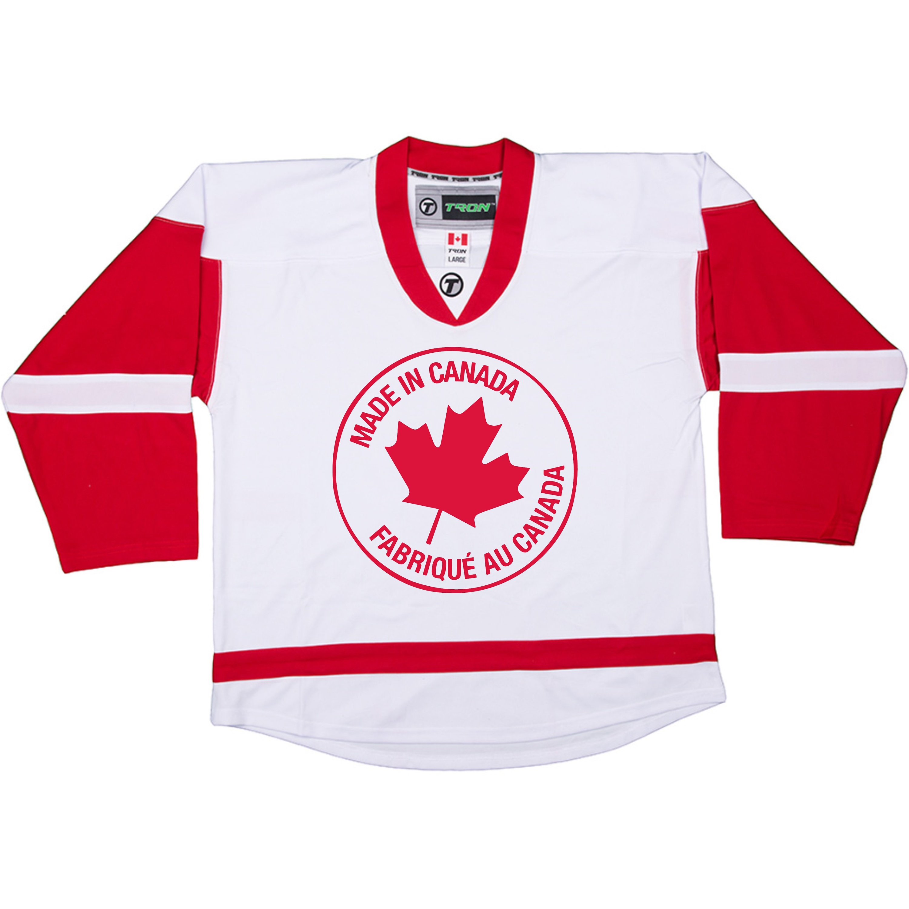 Custom Hockey Jerseys with A Team Canada Twill Crest Adult XL / (Number on Back and Sleeves) / Black