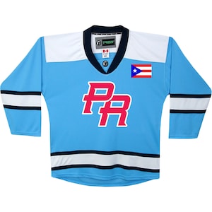 Customized Puerto Rico National Ice Hockey Team Jersey