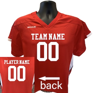 Nome personalizado da equipe da camisa de treino de lacrosse na frente Nome do jogador e número nas costas Cores variadas