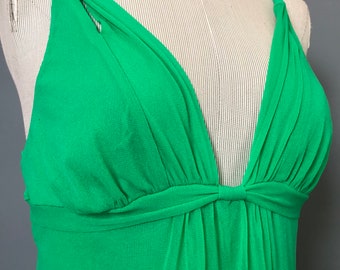 Babydoll Lingerie, On Gossamer 90s Green Chiffon Babydoll, Vintage Babydoll M Medium 38" Bust