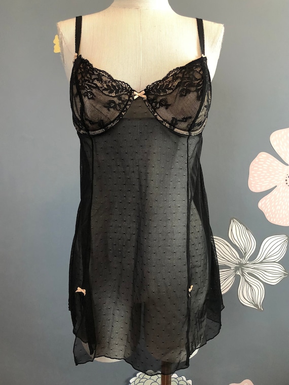 babydoll lingery dress black Black Amaya Babydoll Dress