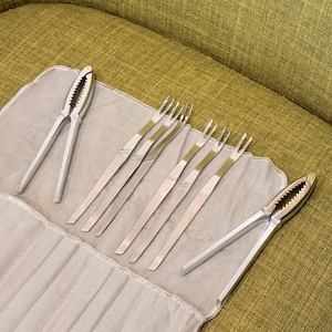 Vintage Stainless Steel Seafood Set, MCM Coronado Shellfish Cracking Set